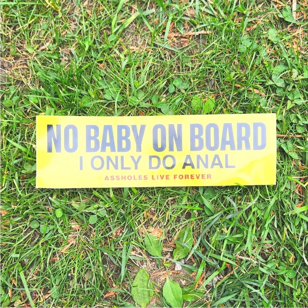 ASSHOLES LIVE FOREVER STICKER bumper sticker for Adults offensive